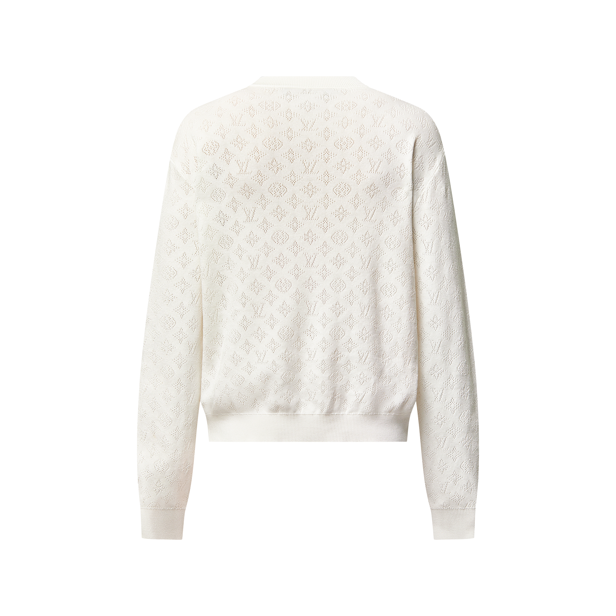 Monogram Pointelle Cotton Pullover - Ready-to-Wear 1AGJHD | LOUIS